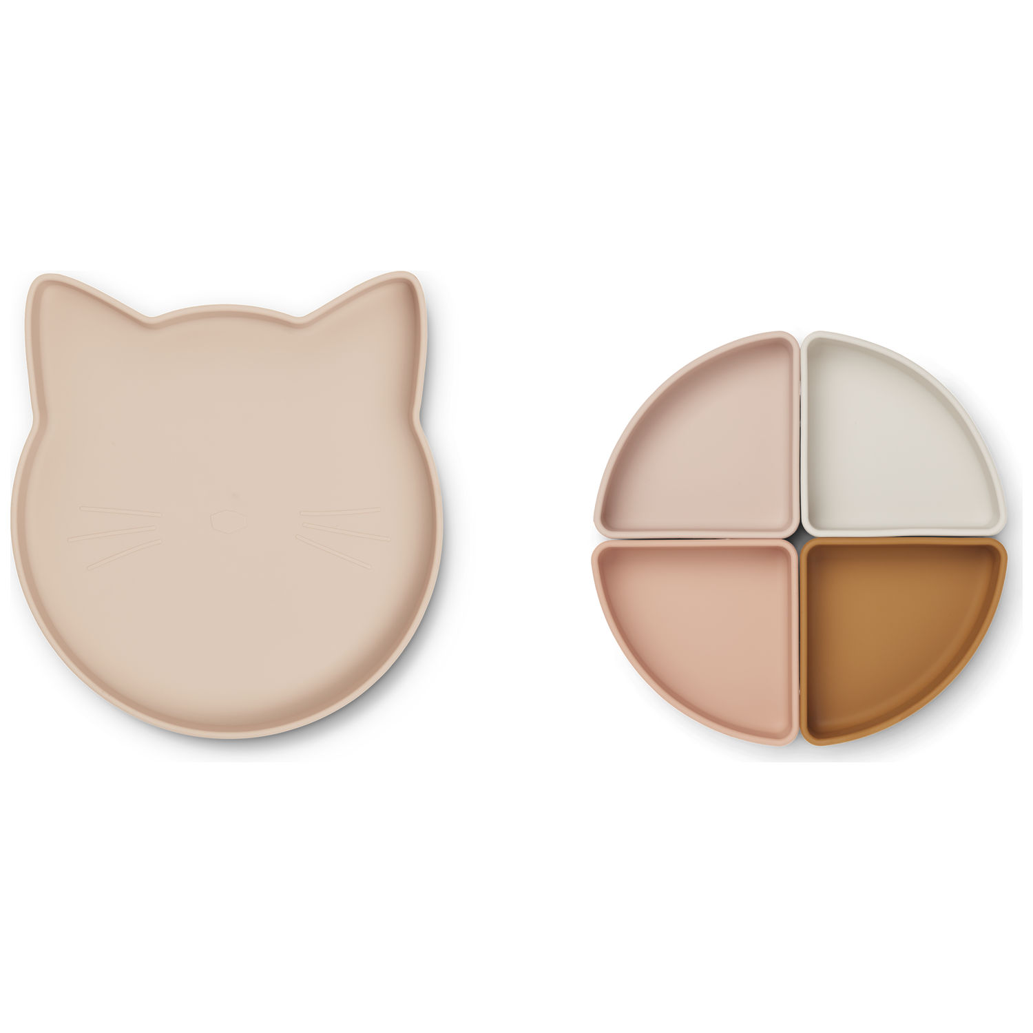 Assiette à compartiments Arne Cat Rose Multi Mix (Liewood) - Image 2
