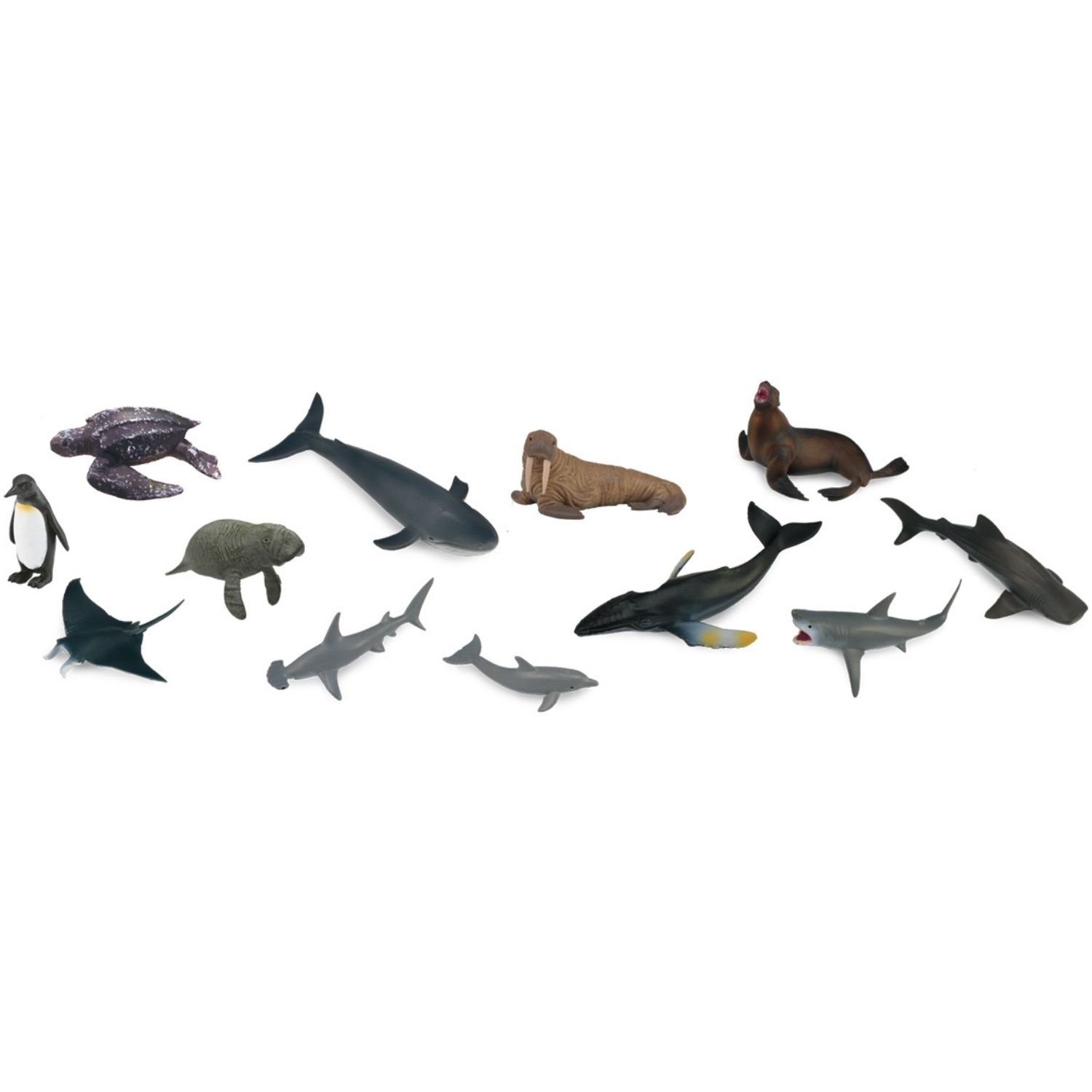 Set de 12 Animaux Marins (7-11 cm)