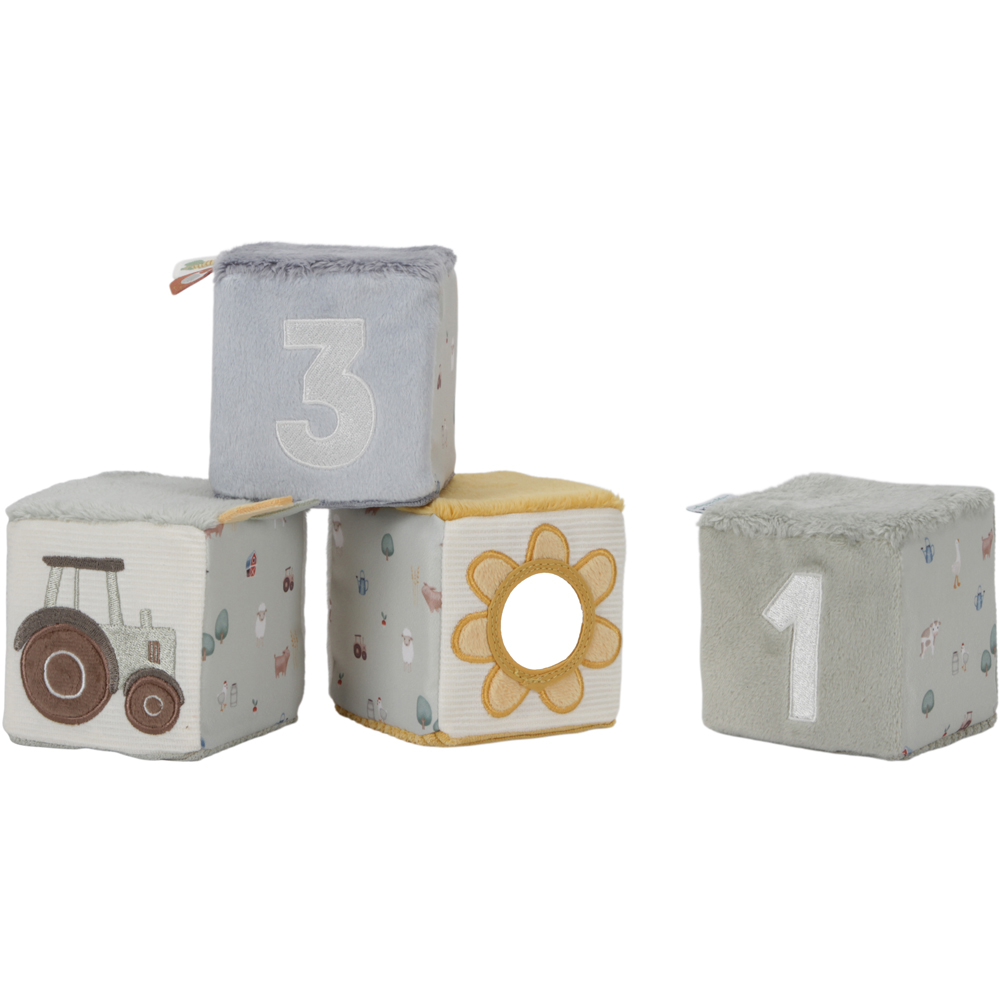 Lot de 4 cubes doux Little Farm (Little Dutch) - Image 4