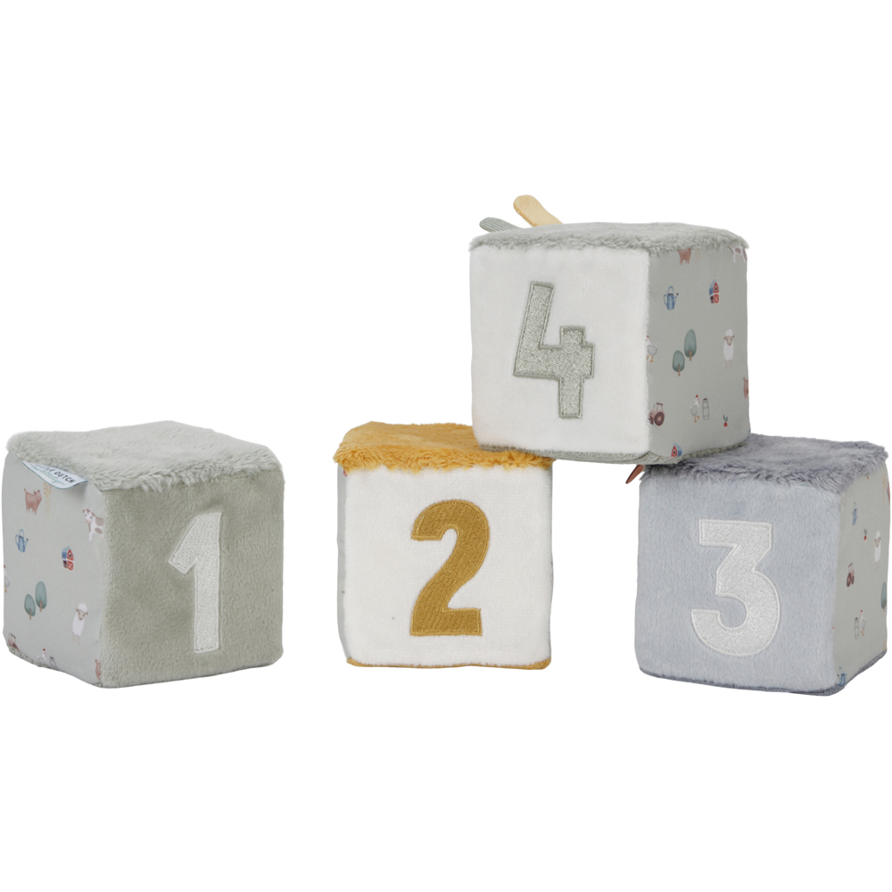Lot de 4 cubes doux Little Farm (Little Dutch) - Image 5