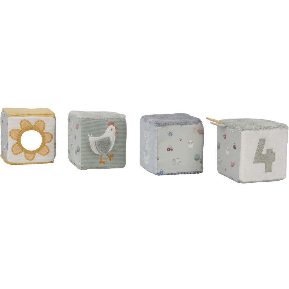 Lot de 4 cubes doux Little Farm (Little Dutch) - Image 6