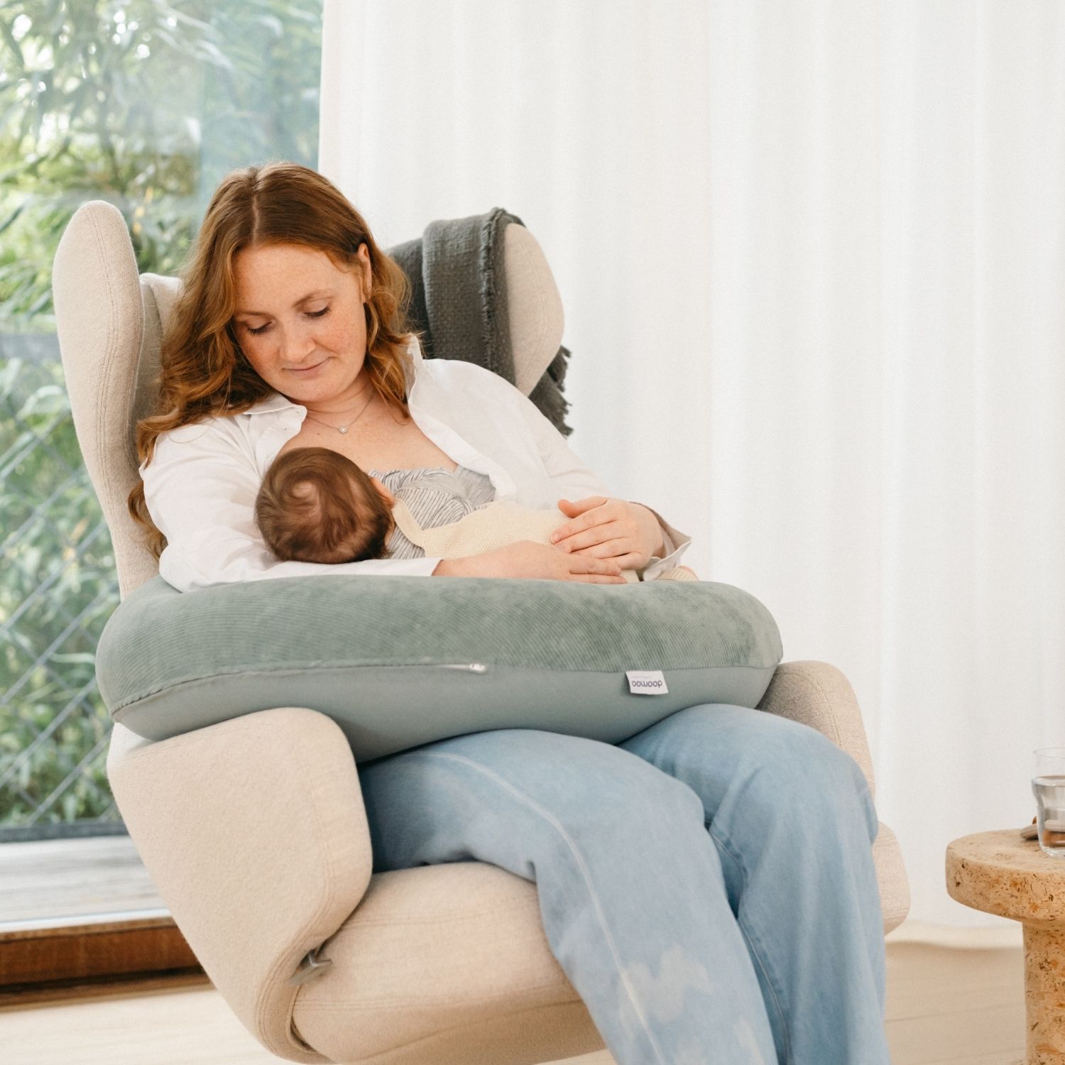 Coussin de maternité Buddy Corduroy Green (Doomoo) - Image 6