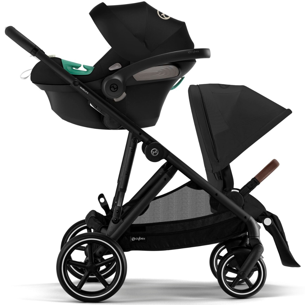 Poussette citadine Gazelle S Moon Black (châssis noir) (Cybex) - Image 3