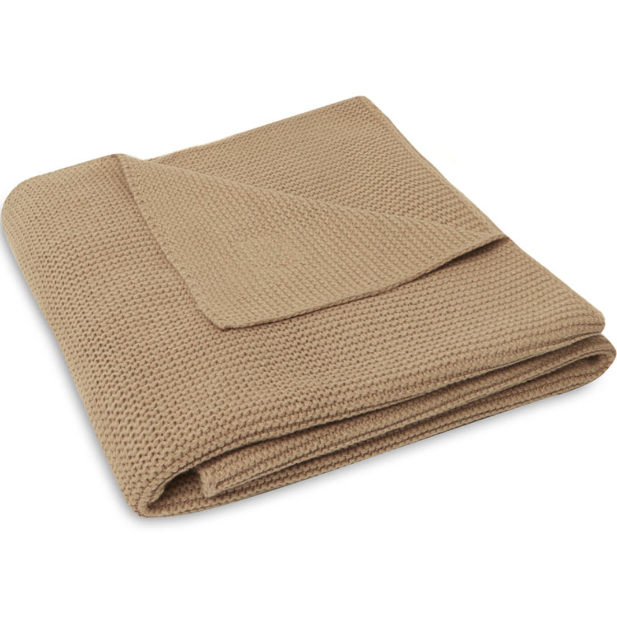 Jollein - Couverture tricotée Basic Knit Biscuit (75 x 100 cm)