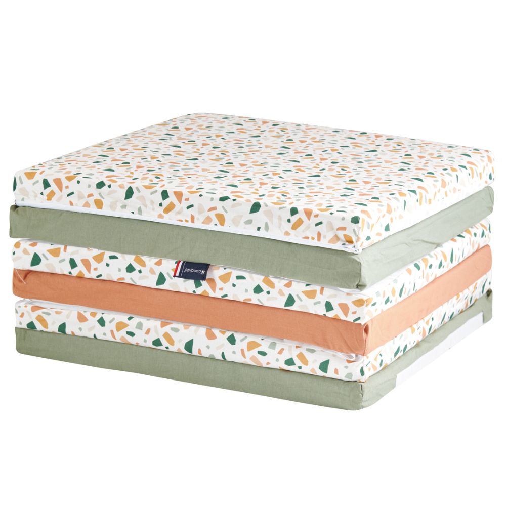 Candide - Tapis de jeu pliable XL Terrazzo (180 x 120 cm)
