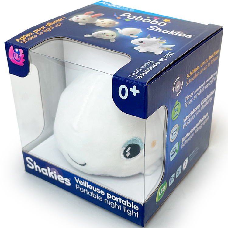 Hochet peluche lumineux baleine Shakie (Pabobo) - Image 6