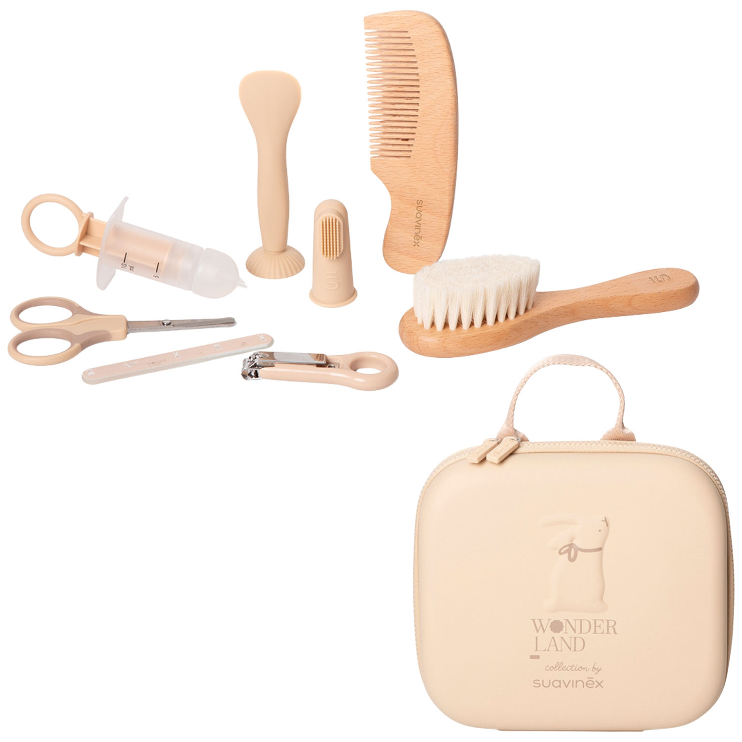 Suavinex - Trousse de soin et de toilette Wonderland (8 accessoires)