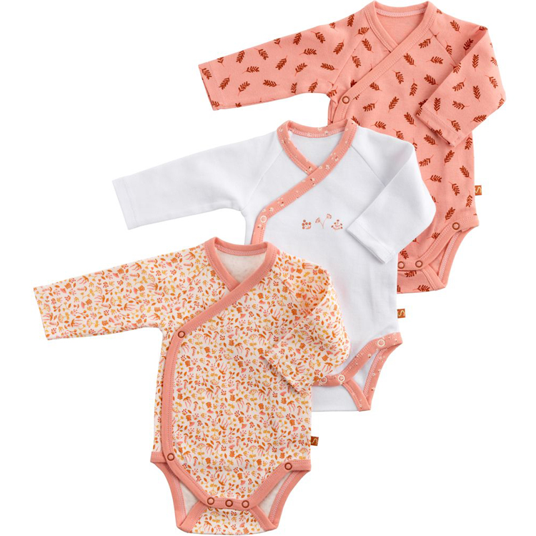 Lot de 3 bodies Esmée (1 mois) (Sauthon) - Image 1