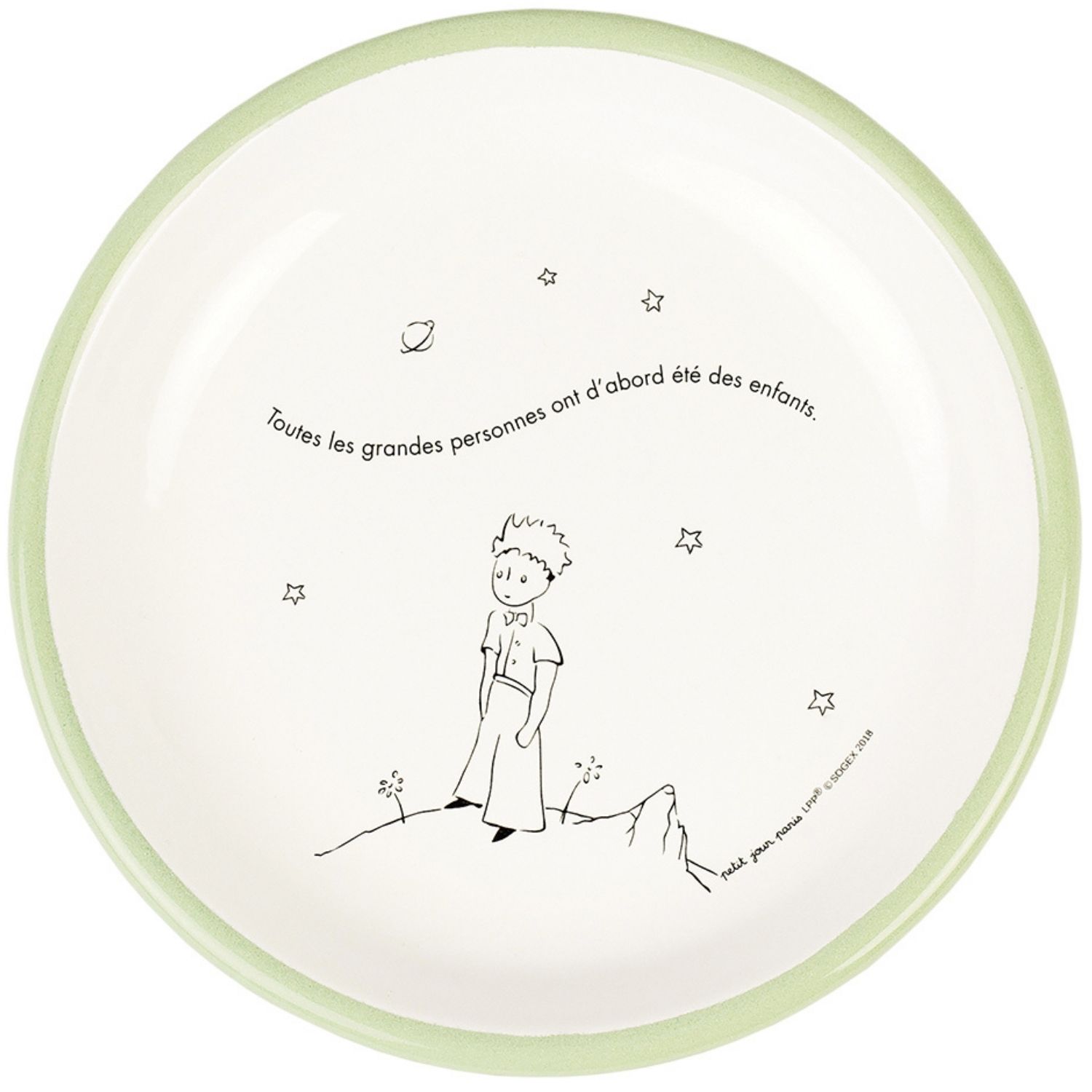 PETIT JOUR PARIS Assiette B&eacute;b&eacute; &Eacute;mail Le Petit Prince - 