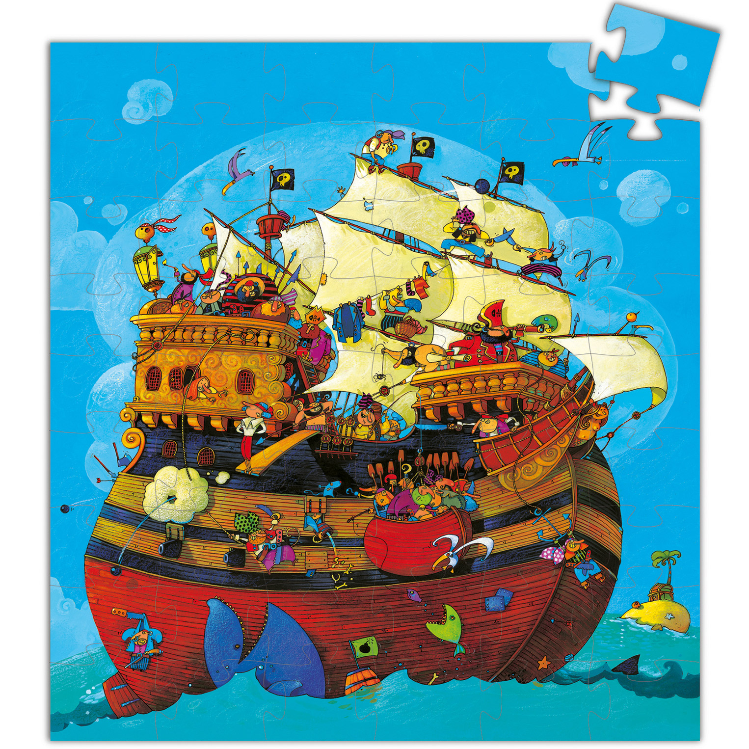 Puzzle Bateau de Barberousse (54 pièces)