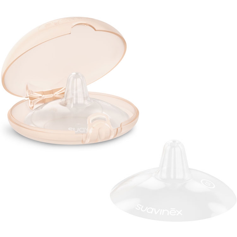 Lot de 2 bouts de sein en silicone (taille S) (Suavinex) - Image 1