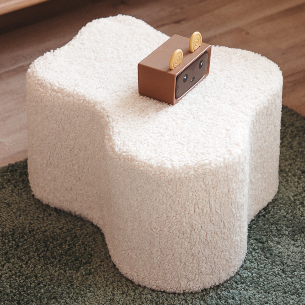Pouf Nuage Cloud Cream White molletonné (Wigiwama) - Image 5