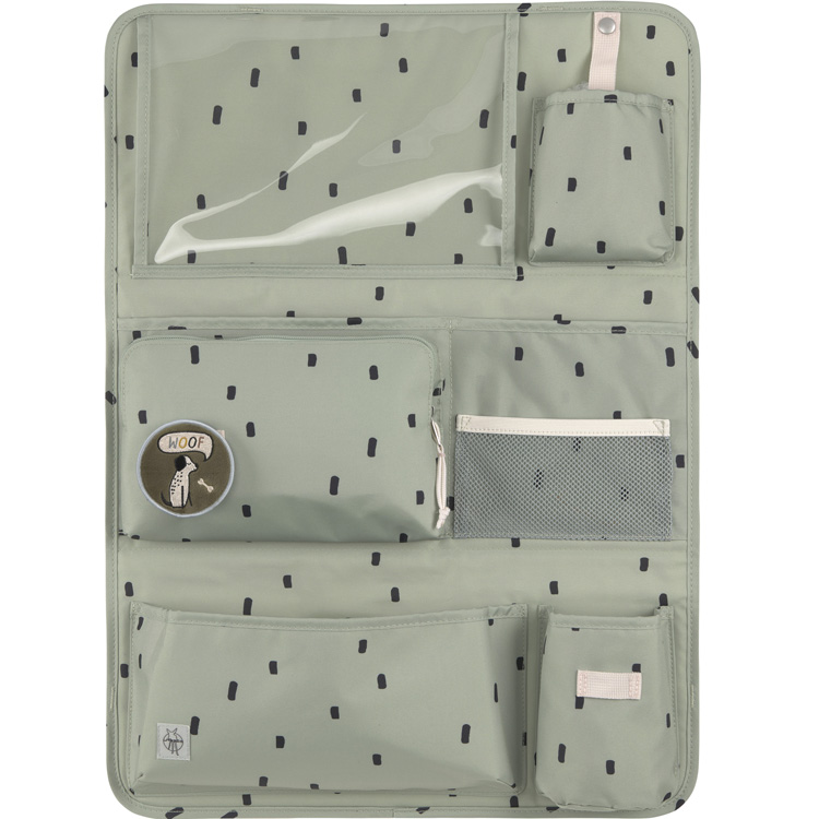 Organiseur de voiture Happy Prints olive clair (Lassig) - Image 1