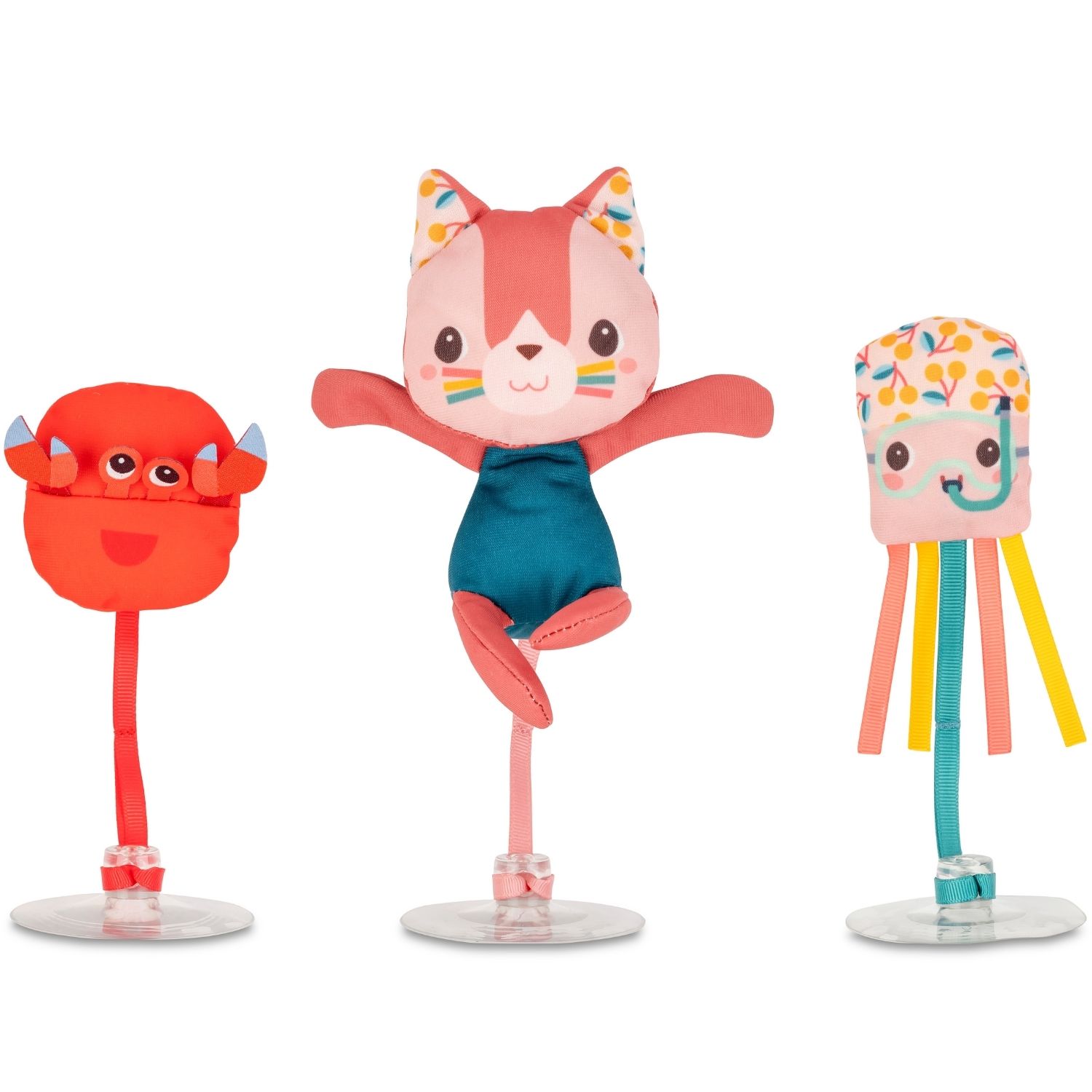 Lilliputiens - Lot de 3 jouets de bain à ventouse Jeanne