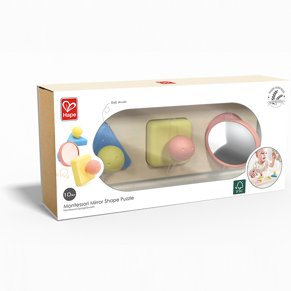 Puzzle trieur de formes Montessori en riz (Hape) - Image 6