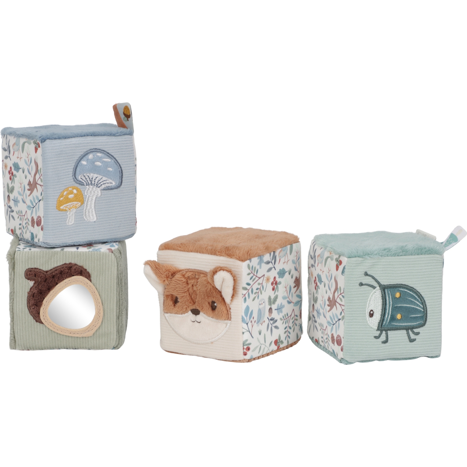 Little Dutch - Lot de 4 cubes doux Forest Friends