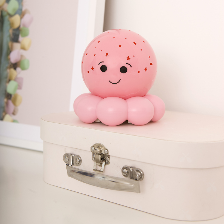 Petite veilleuse nomade bébé poulpe rose (Cloud B) - Image 4