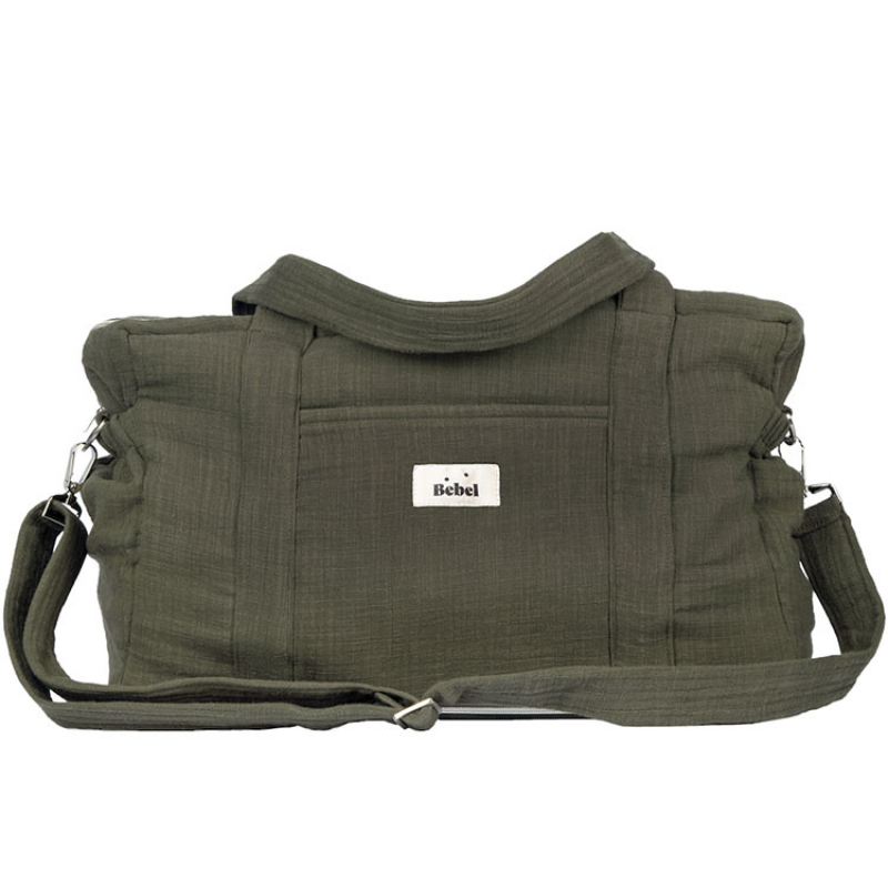 Sac à langer bandoulière 24-48 h kaki (BEBEL) - Image 1