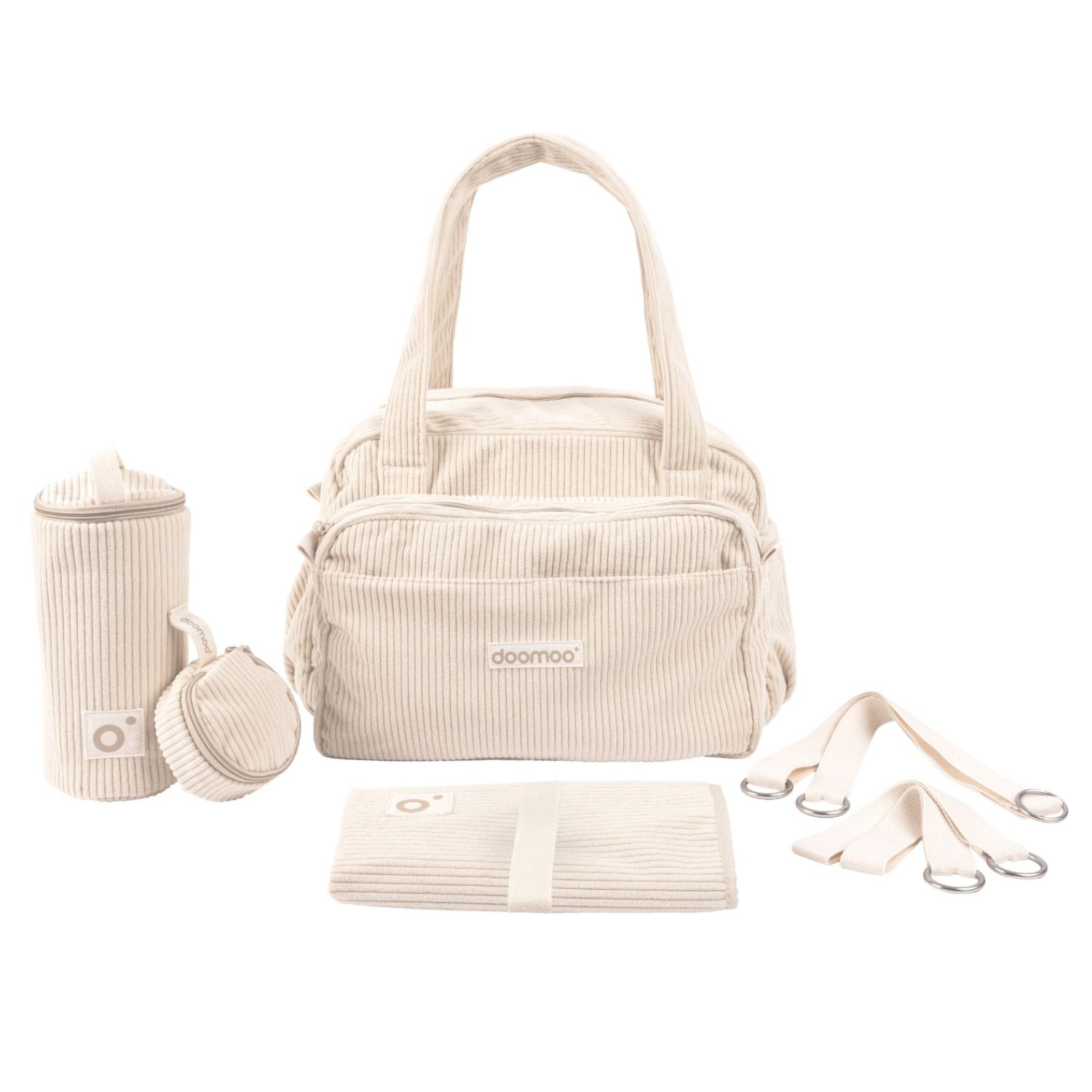 Doomoo - Sac à langer Fluffy Corduroy Beige