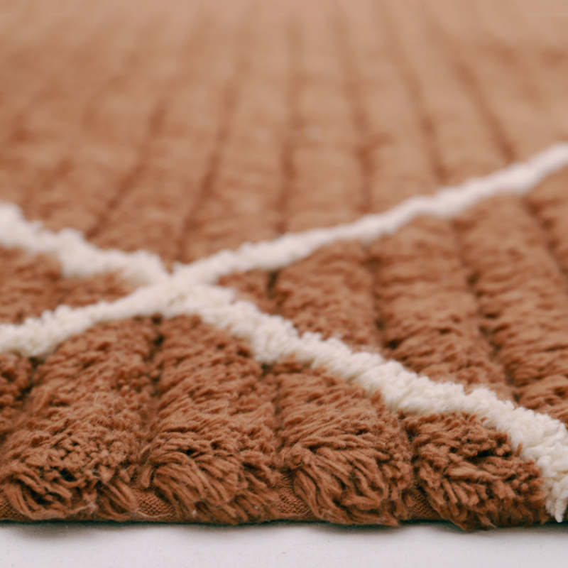 Tapis rectangulaire Lässa toffee (100 x 150 cm) (Nattiot) - Image 4