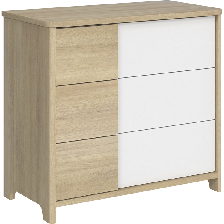 Commode 3 tiroirs Sacha chêne du bocage (Galipette) - Image 2