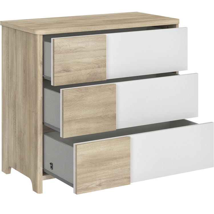 Commode 3 tiroirs Sacha chêne du bocage (Galipette) - Image 3