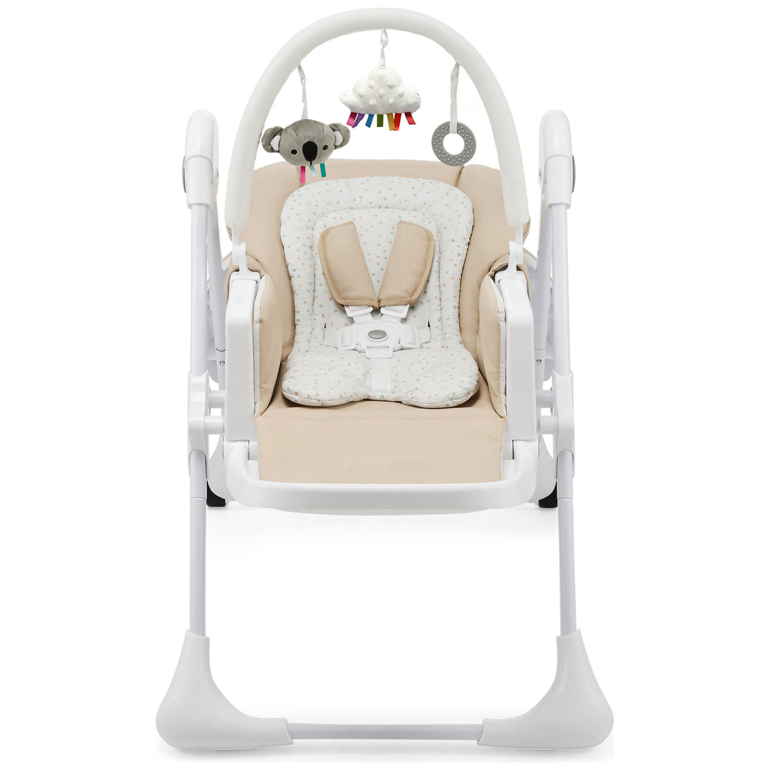Chaise haute 2 en 1 Tummie Beige (Kinderkraft) - Image 3