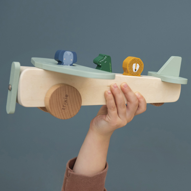 Avion des animaux en bois (Trixie) - Image 5