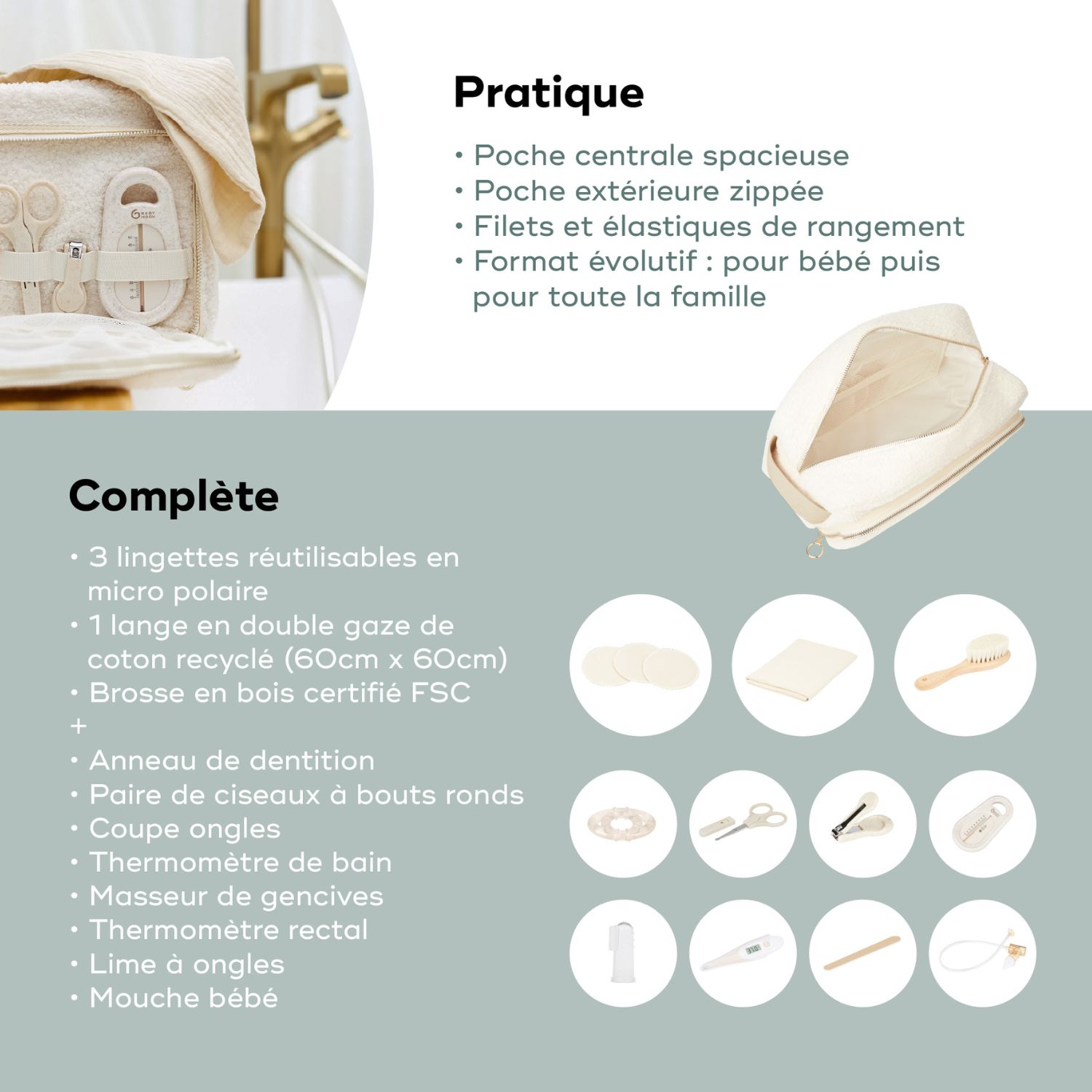 Trousse de soin Curl White x Babyatoutprix (Babymoov) - Image 4