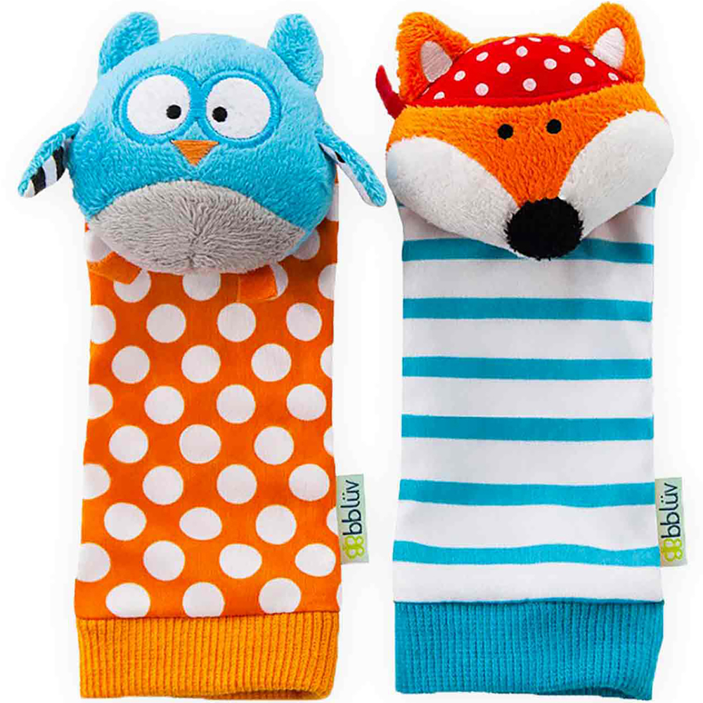 Bblüv - Chaussettes d'éveil Duö hibou et renard