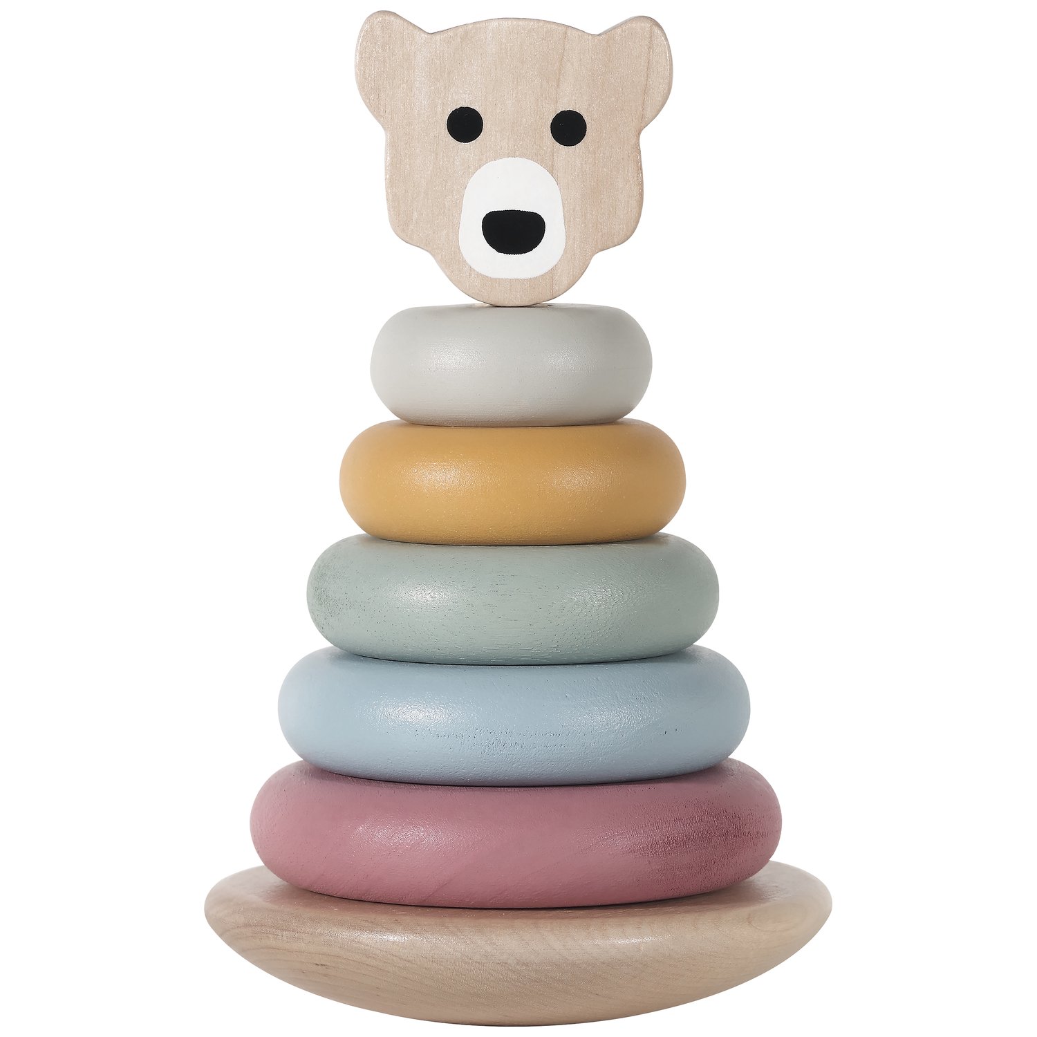 Tour à empiler en bois Ours