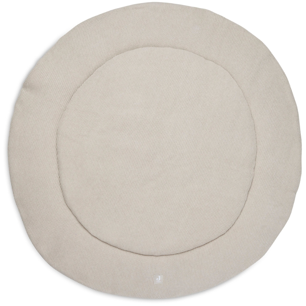 Jollein - Tapis de jeu rond Basic Knit Nougat (95 cm)