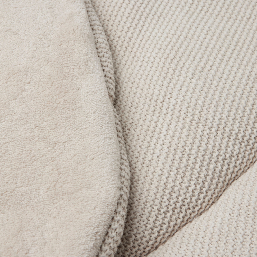 Tapis de jeu rond Basic Knit Nougat (95 cm) (Jollein) - Image 3