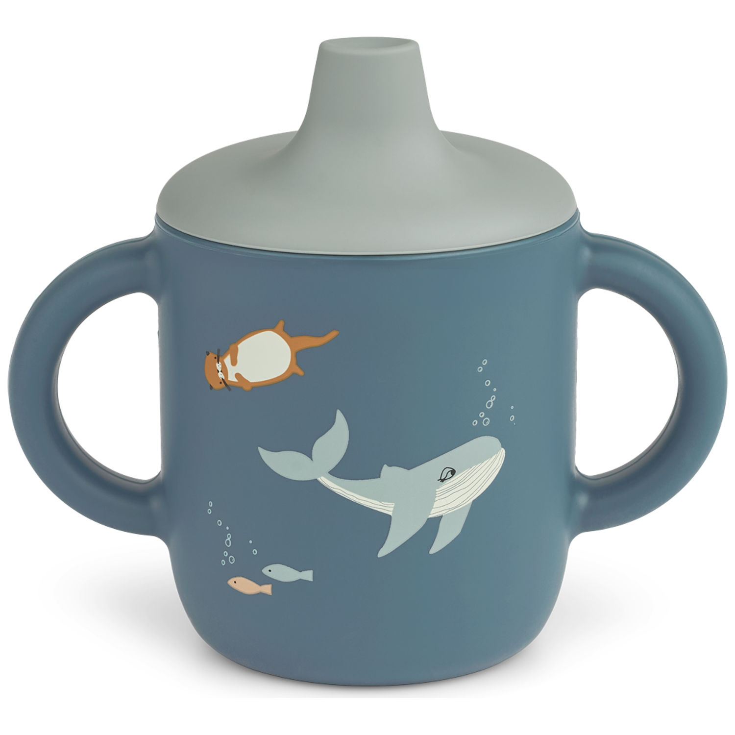 Tasse à bec en silicone Neil Arctic Sea (Liewood) - Image 1