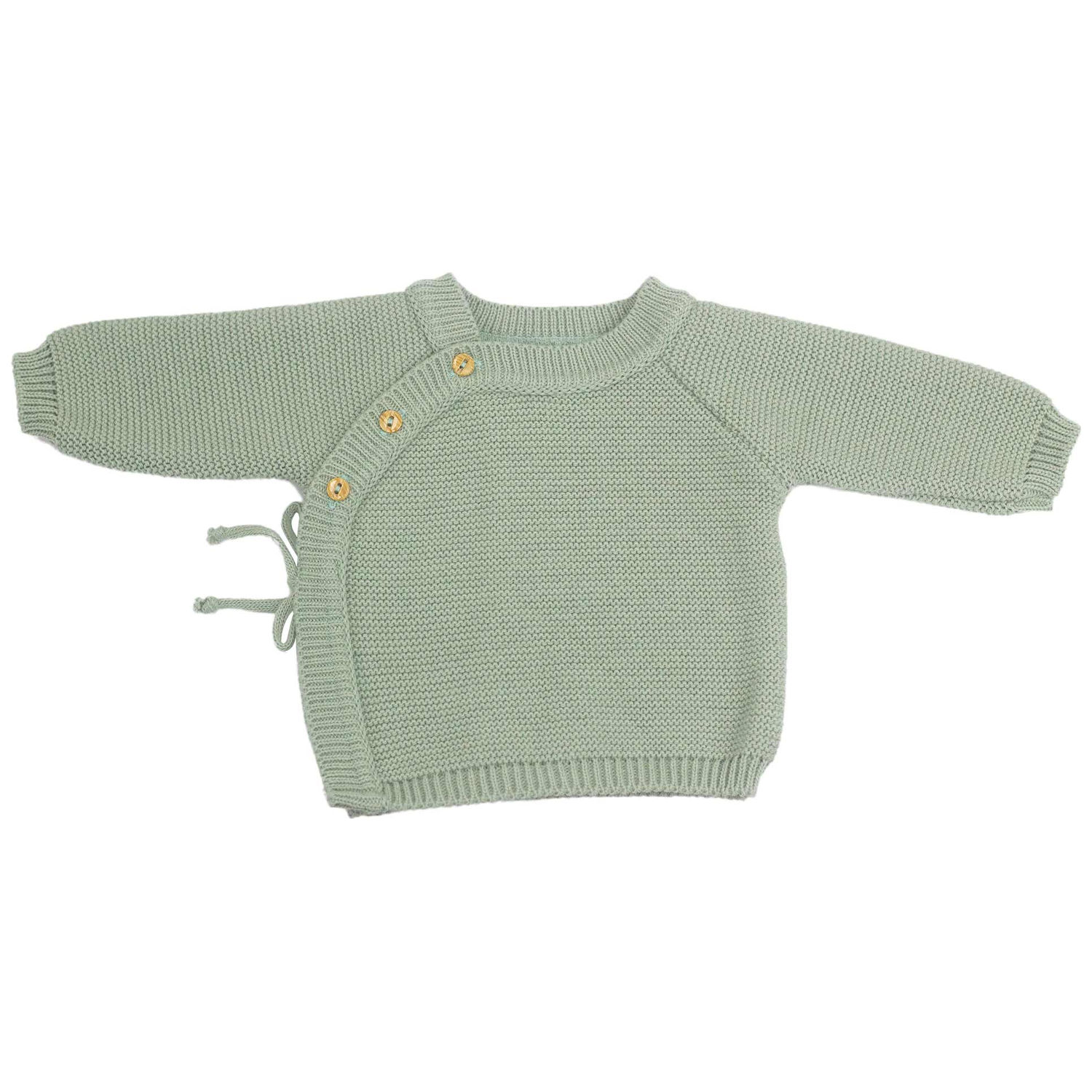 Brassière en maille Vert Olive (0-1 mois) (Trois Kilos Sept) - Image 3
