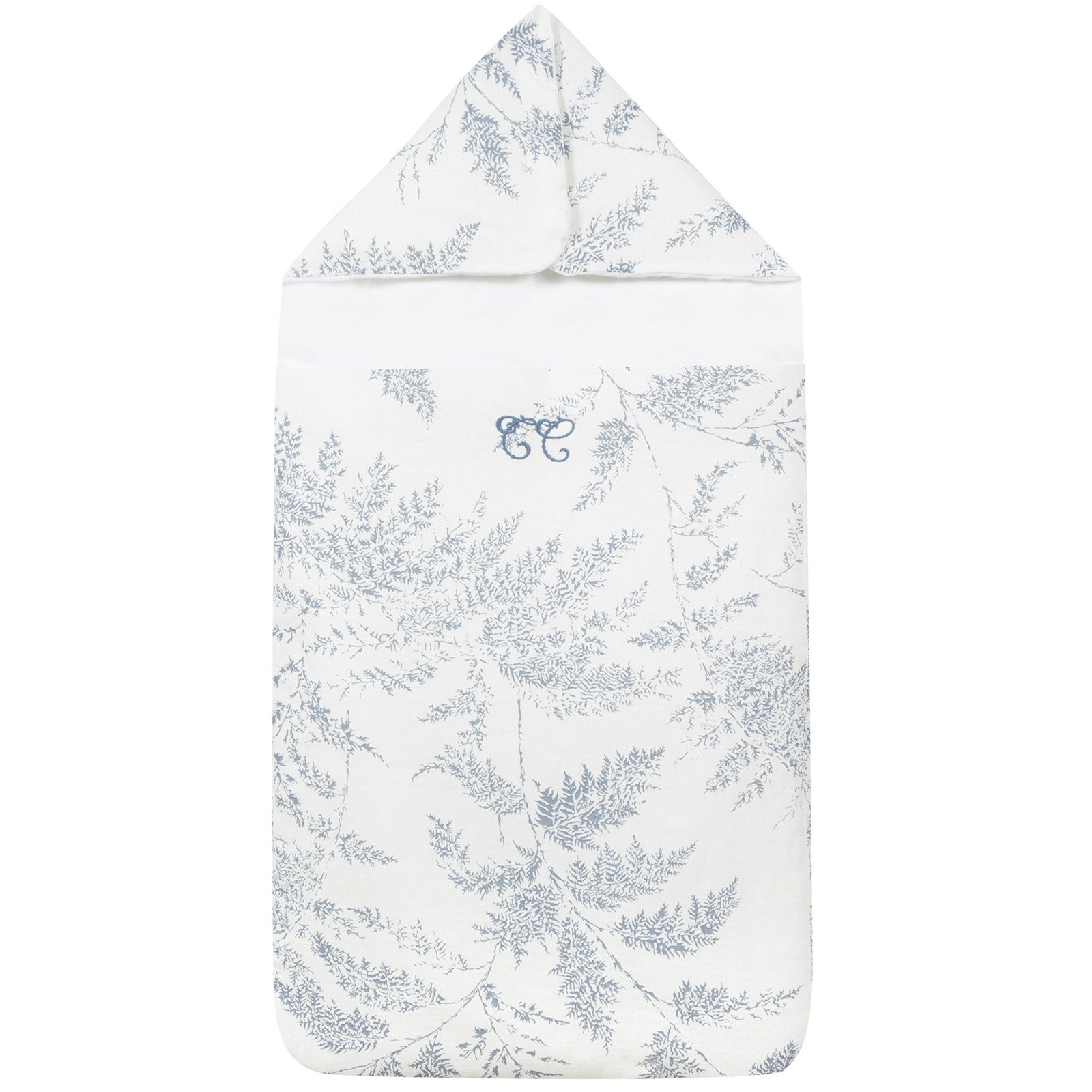 Nid d'ange passe sangle Feuillage bleu (85 cm) (Tartine et Chocolat) - Image 1
