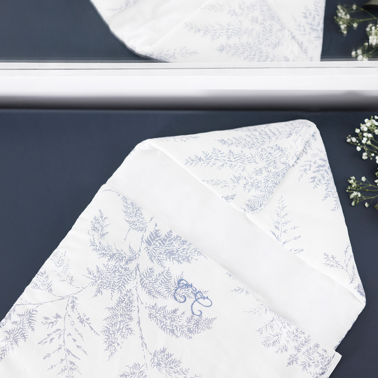 Nid d'ange passe sangle Feuillage bleu (85 cm) (Tartine et Chocolat) - Image 4
