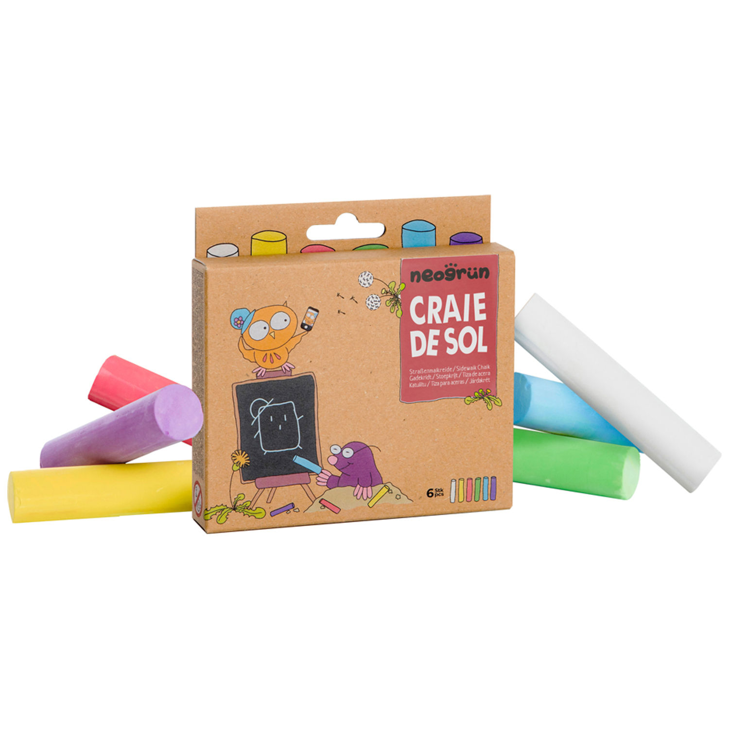 Lot de 6 craies de sol naturel et vegan (Neogrün) - Image 4
