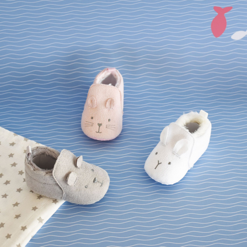 Chaussons lapin blanc (0-6 mois) (Doudou et Compagnie) - Image 4