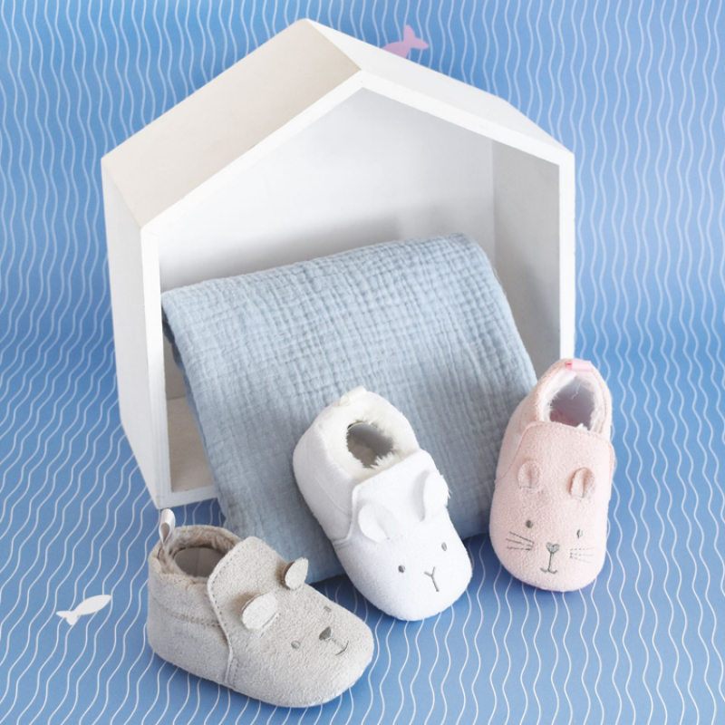 Chaussons lapin blanc (0-6 mois) (Doudou et Compagnie) - Image 5