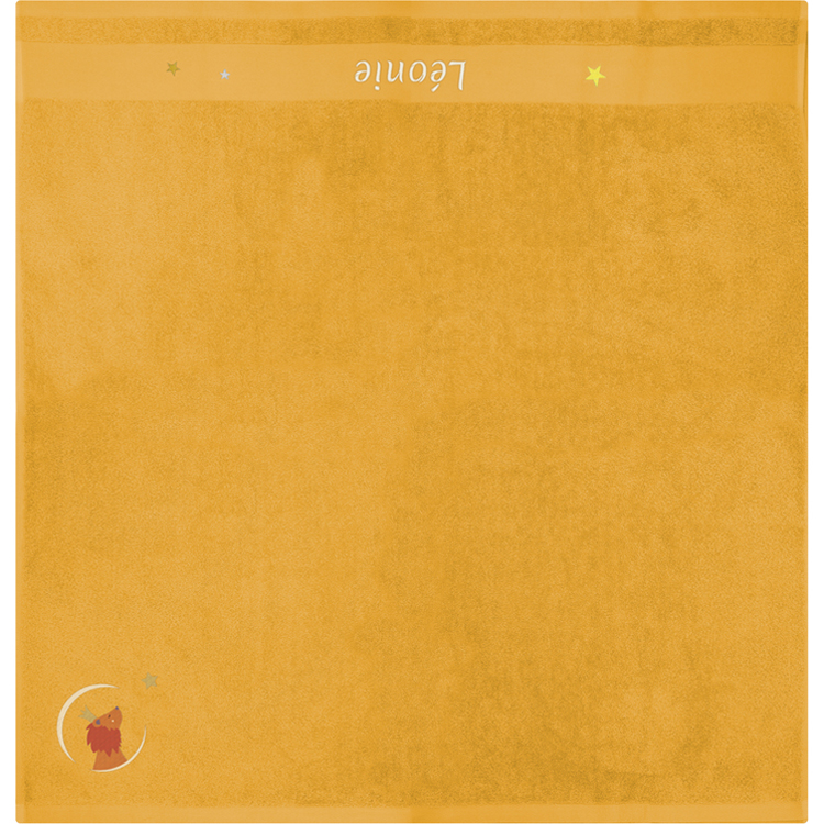 Serviette de bain lion safran personnalisable (100 x 100 cm) (L'oiseau bateau) - Image 4