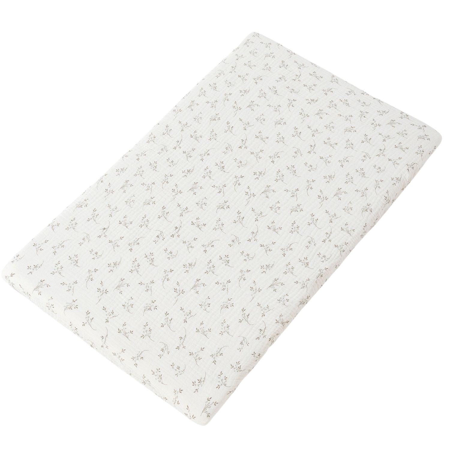 Drap housse de matelas cododo Olive Bloom (Babyshower) - Image 1