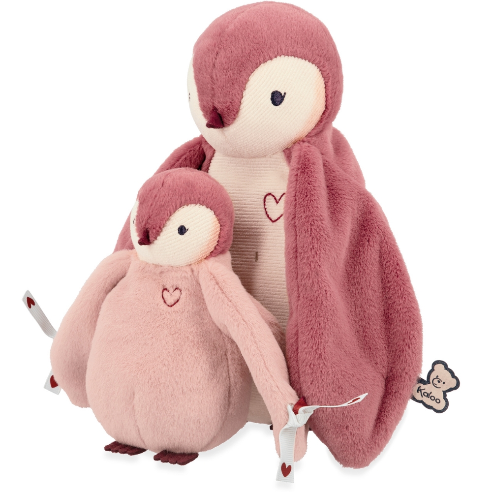 Kaloo - Peluche câlins Manchots roses