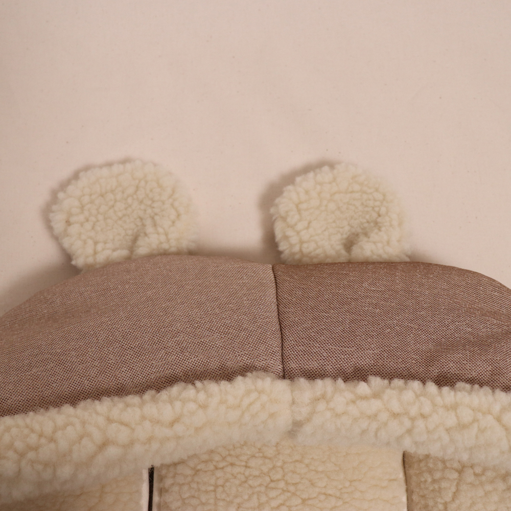 Chancelière capuche souris en laine sable (6-36 mois) (Kaiser) - Image 8