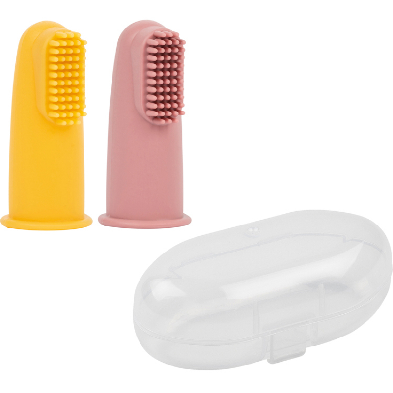 Nattou - Set de Brosses à Dents 2 Pièces Silicone
