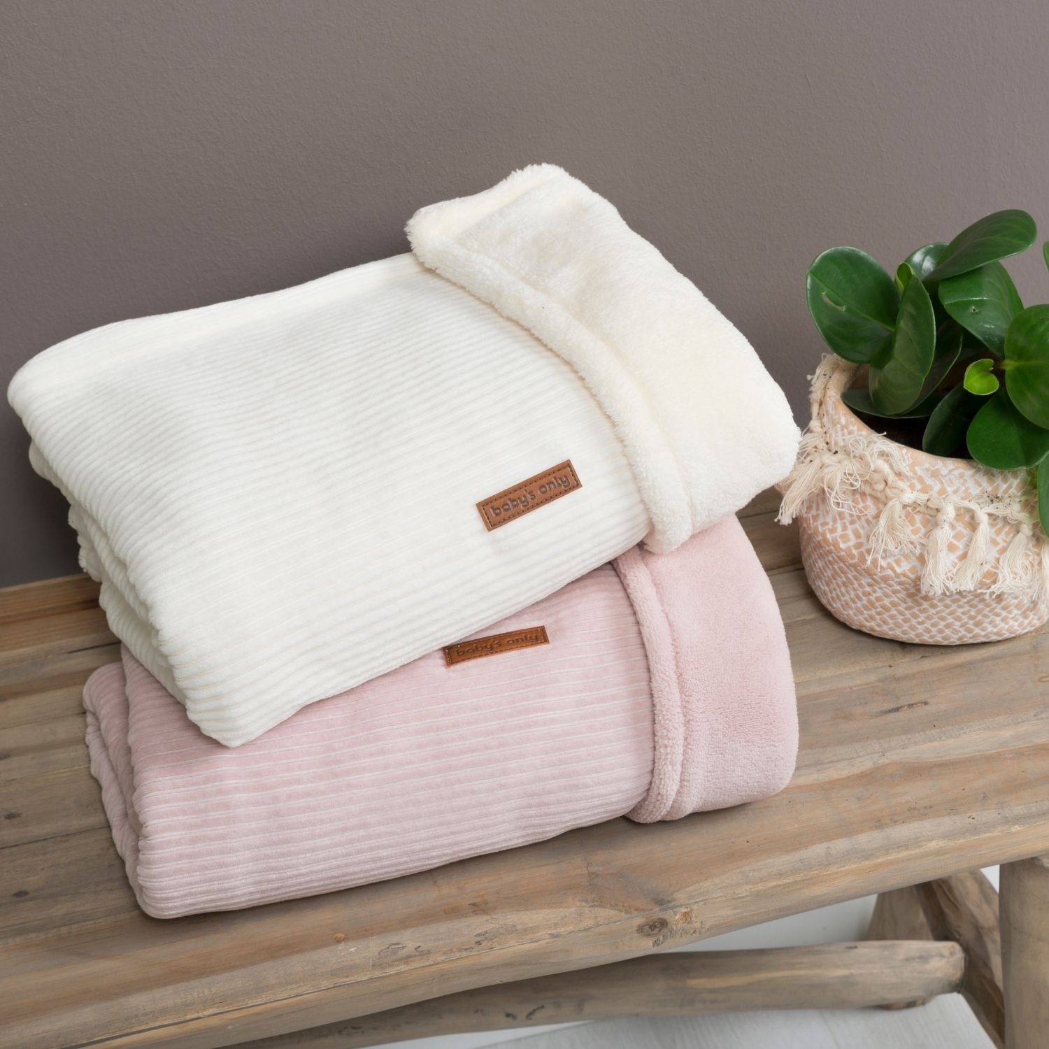 Couverture en teddy Sense blanche (70 x 95 cm) (Baby's Only) - Image 6