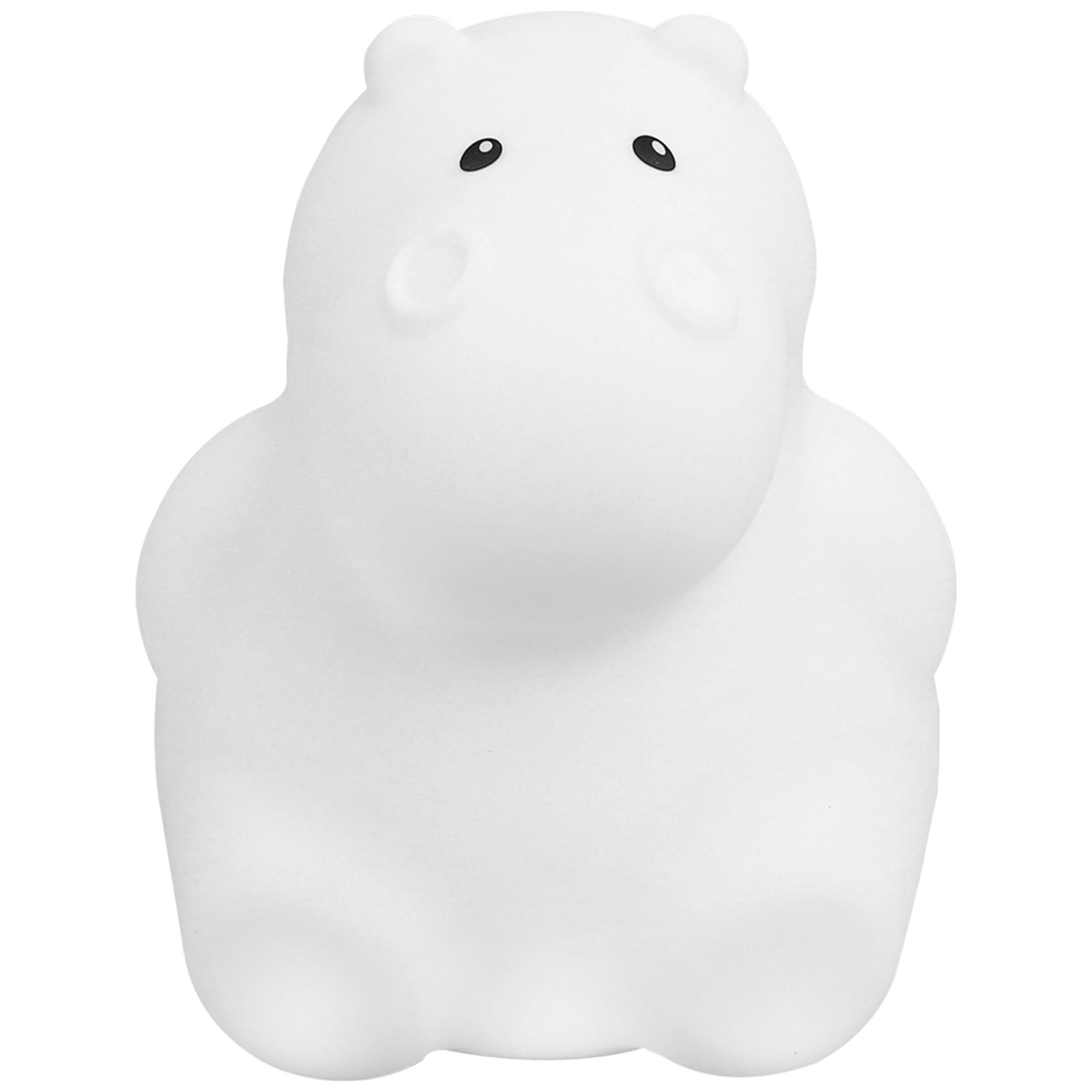 Trois Kilos Sept - Veilleuse Hippo musicale bluetooh en silicone (15 cm)