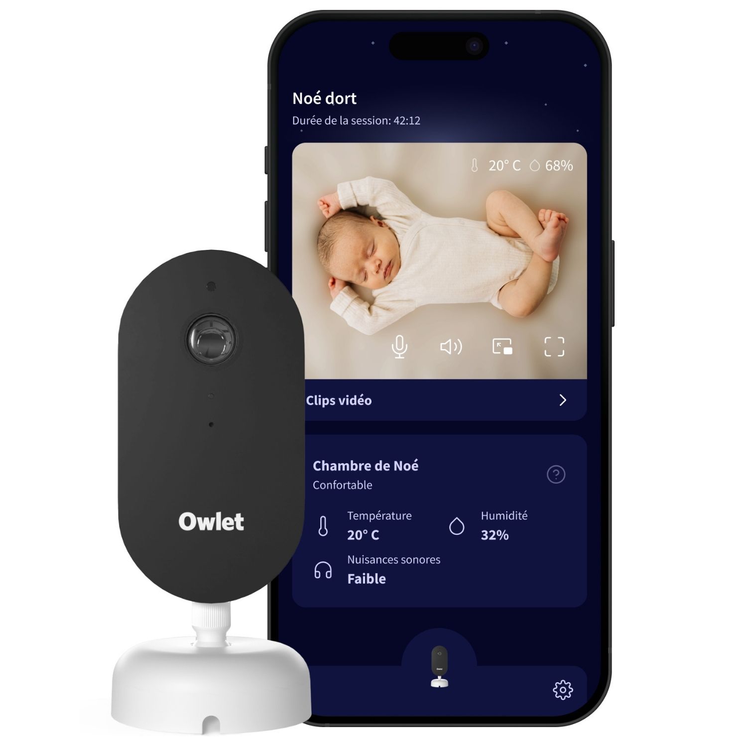 Babyphone connecté Dream Sight Cam (Owlet) - Image 1