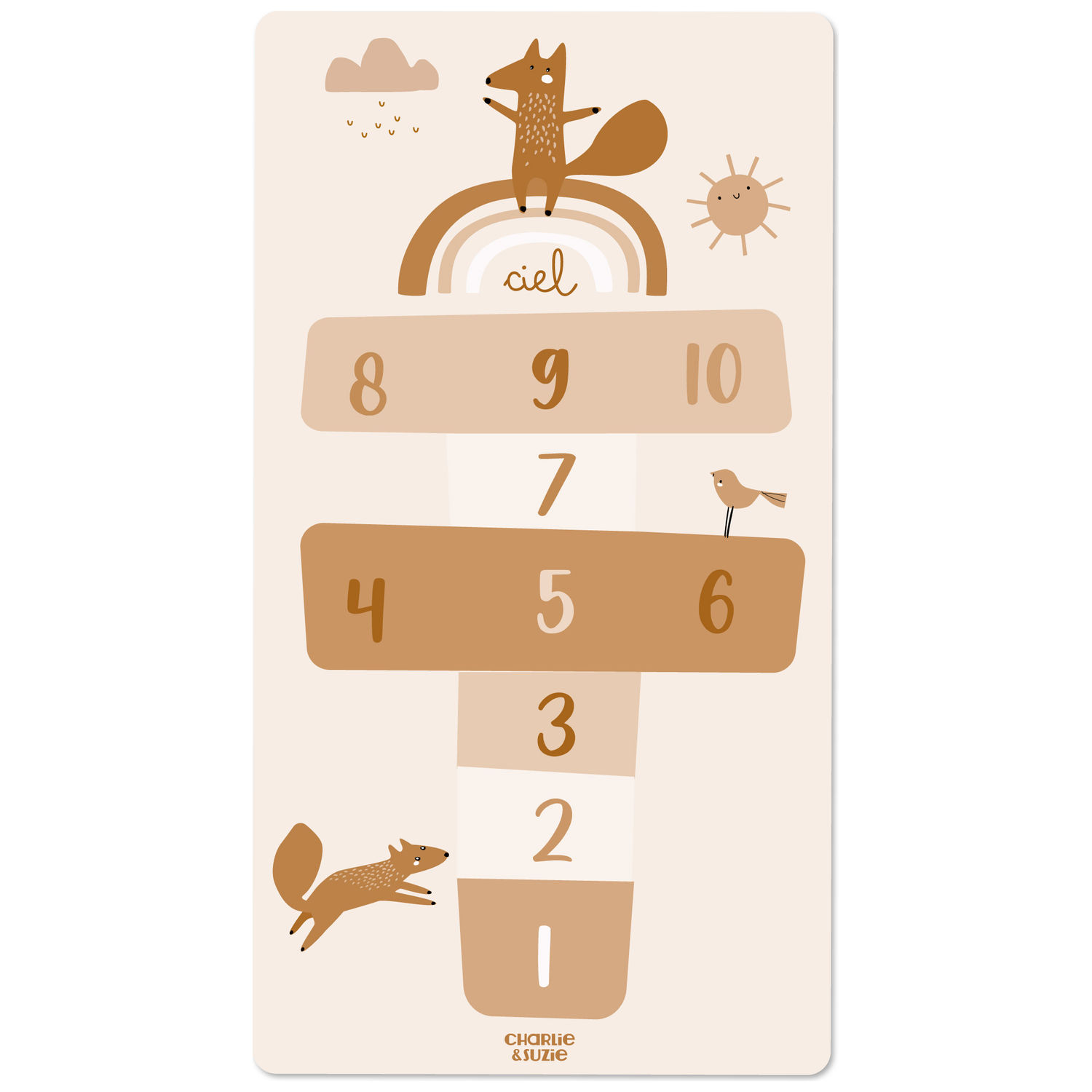 Tapis de jeu Marelle Edgar le renard