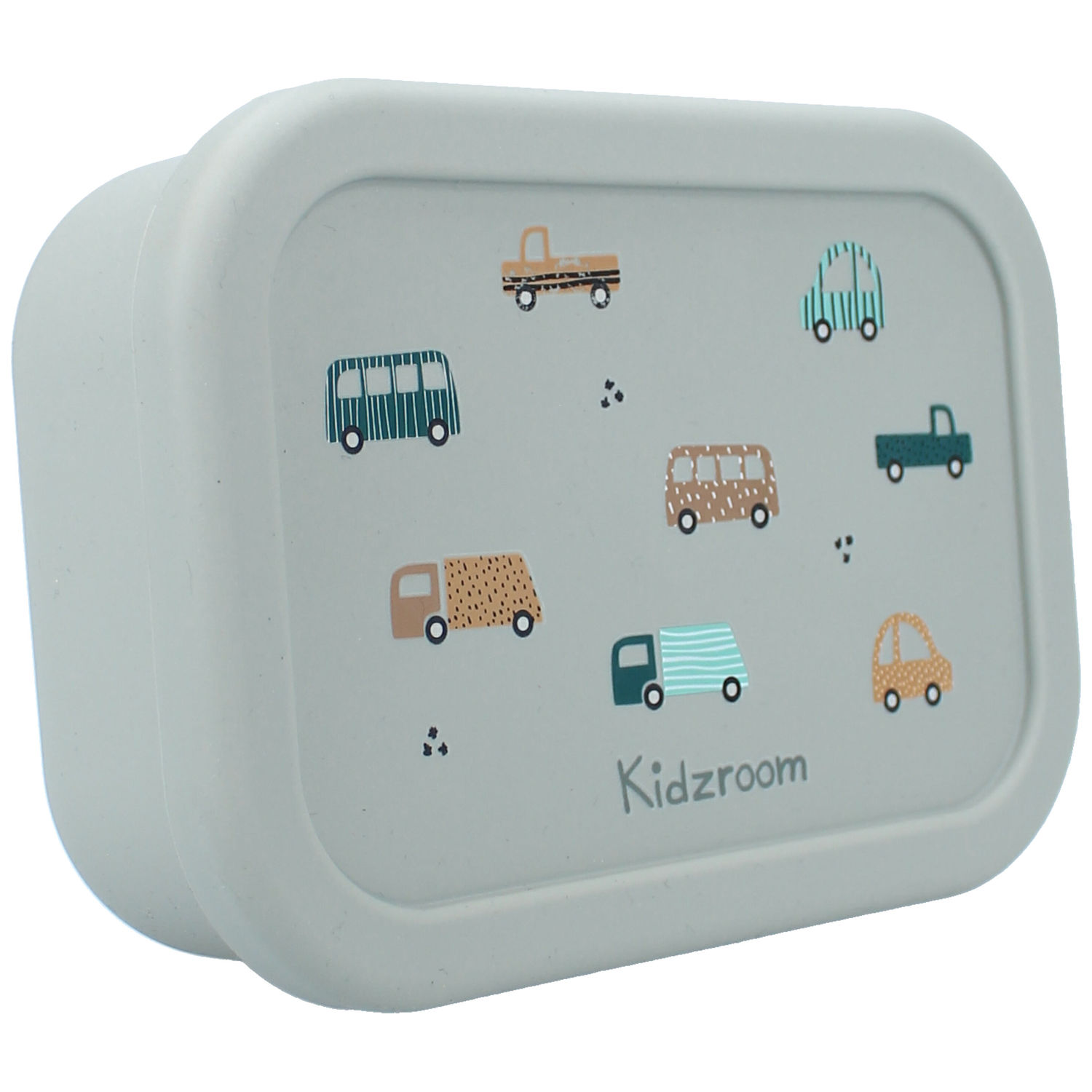 Lunch box en silicone Véhicules vert